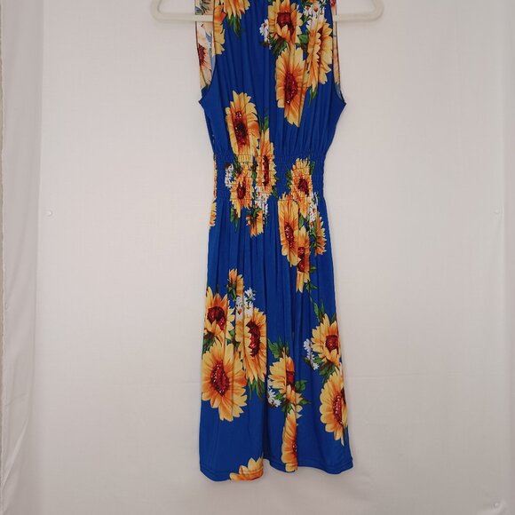 Women's Jensemingxia Sunflower Midi Spring/Summer Dress Size Med Very Stretchy - Picture 4 of 7